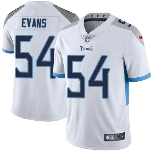 Men's Tennessee Titans #54 Rashaan Evans White Vapor Untouchable Stitched NFL Jersey - Click Image to Close