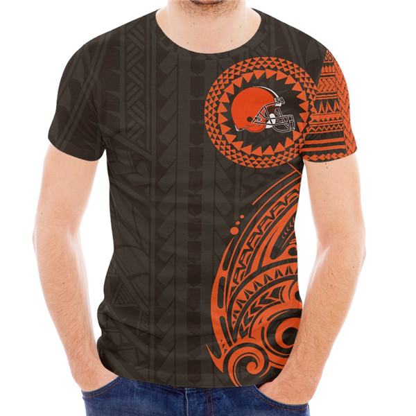 Men's Cleveland Browns Brown T-Shirt - Click Image to Close