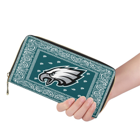 Philadelphia Eagles PU Leather Zip Wallet 001