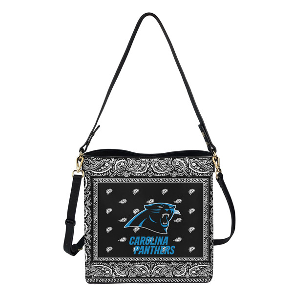 Carolina Panthers PU Leather Bucket Handbag 001