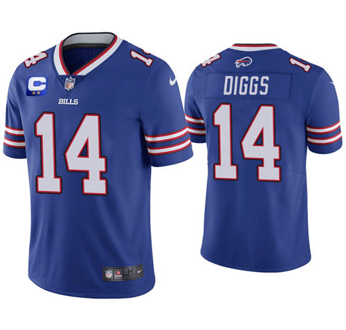 Men's Buffalo Bills 2022 #14 Stefon Diggs Royal Blue With 2-star C Patch Vapor Untouchable Limited Stitched NFL Jersey