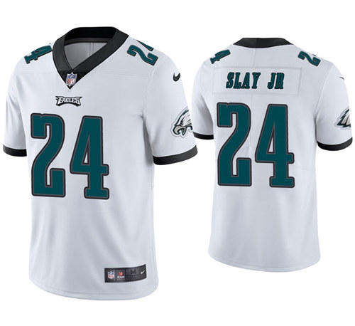 Men's Philadelphia Eagles #24 Darius Slay JR White Vapor Untouchable Limited Stitched NFL Jersey