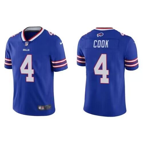 Buffalo Bills #4 James Cook Blue Vapor Untouchable Limited Stitched Jersey