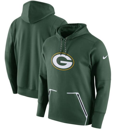 Men's Nike Green Bay Packers Green Champ Drive Vapor Speed Pullover Hoodie - Click Image to Close