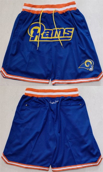 Men's Los Angeles Rams Royal Shorts (Run Small)