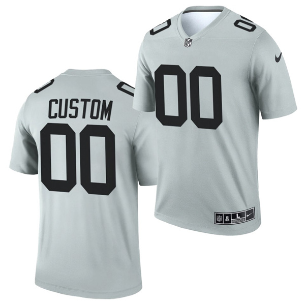 Men's Las Vegas Raiders ACTIVE PLAYER Custom Gary 2021 Inverted Legend Stitched Jersey