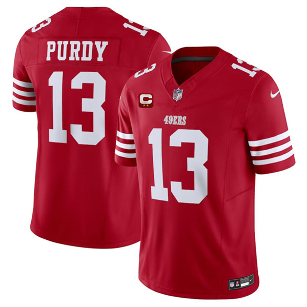 Men's San Francisco 49ers #13 Brock Purdy Red 2024 F.U.S.E. With 2-Star C Patch Vapor Untouchable Limited Football Stitched Jersey