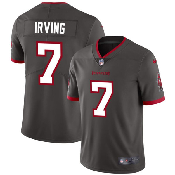 Men's Tampa Bay Buccaneers #7 Bucky Irving Gray Vapor Limited Football Stitched Jersey