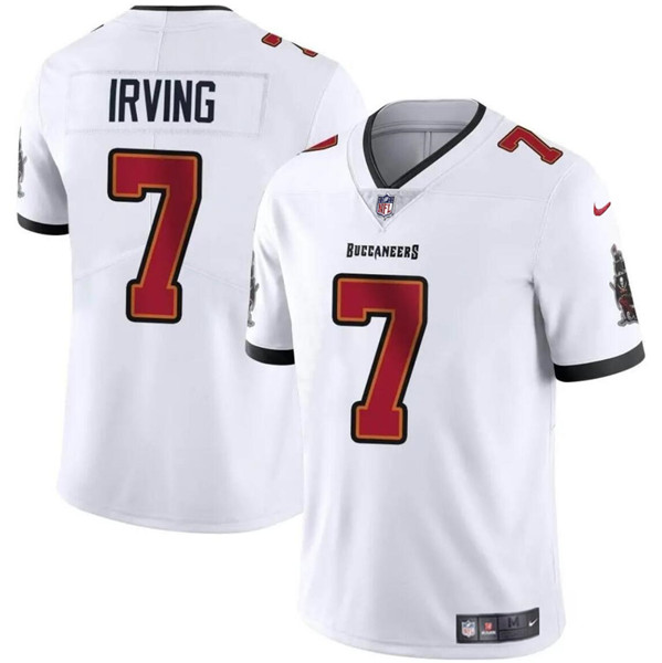 Men's Tampa Bay Buccaneers #7 Bucky Irving White Vapor Limited Football Stitched Jersey