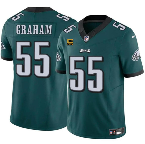 Men's Philadelphia Eagles #55 Brandon Graham Green 2024 F.U.S.E. With 4-Star C Patch Vapor Untouchable Limited Football Stitched Jersey