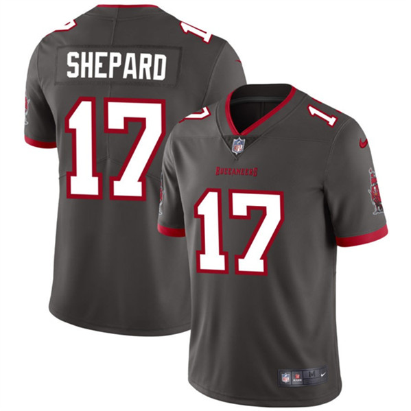 Men's Tampa Bay Buccaneers #17 Sterling Shepard Gray Vapor Limited Stitched Jersey