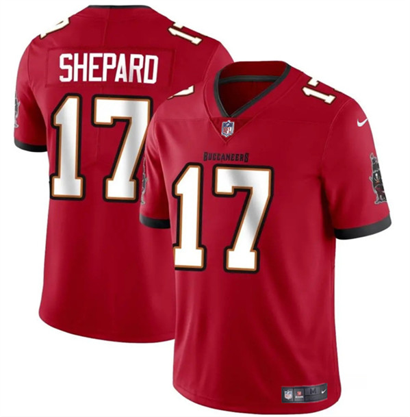 Men's Tampa Bay Buccaneers #17 Sterling Shepard Red Vapor Limited Stitched Jersey