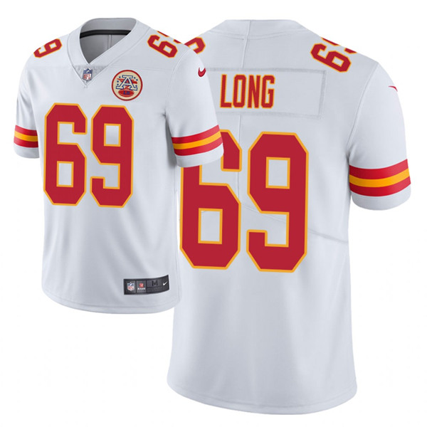 Men's Kansas City Chiefs #69 Kyle Long White Vapor Untouchable Limited Stitched NFL Jersey