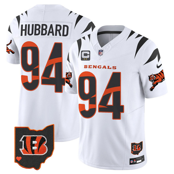 Men's Cincinnati Bengals #94 Sam Hubbard White F.U.S.E. With 2-Star C Patch Special Vapor Untouchable Limited Football Stitched Jersey