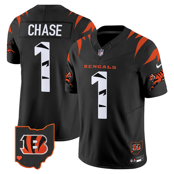 Men's Cincinnati Bengals #1 Ja'Marr Chase Black F.U.S.E. Special Vapor Untouchable Limited Football Stitched Jersey