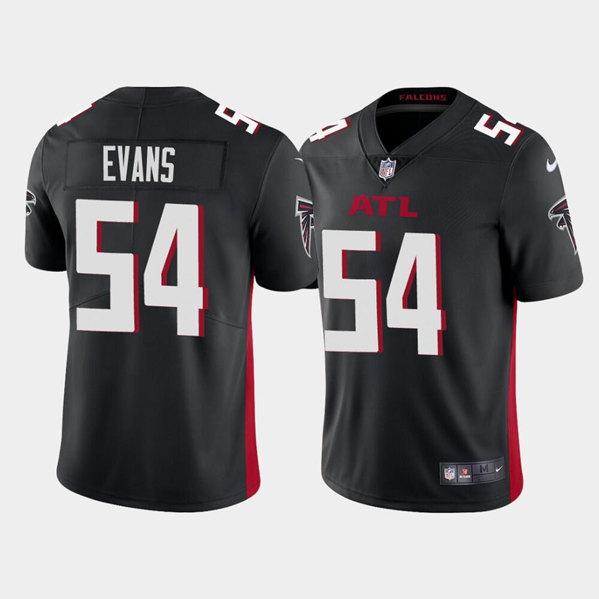 Men's Atlanta Falcons #54 Rashaan Evans Black Vapor Untouchable Stitched Football Jersey - Click Image to Close