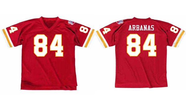 Men??s Kansas City Chiefs #84 Fred Arbanas Red 1969 Throwback Football Stitched Jersey