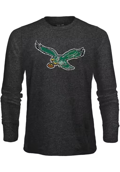 Men's Philadelphia Eagles Black Long Sleeve T-Shirt