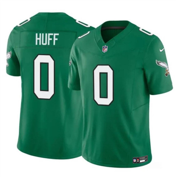 Men's Philadelphia Eagles #0 Bryce Huff Kelly Green 2024 F.U.S.E. Vapor Untouchable Limited Football Stitched Jersey - Click Image to Close