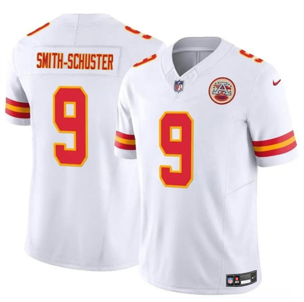 Men??s Kansas City Chiefs #9 JuJu Smith-Schuster White 2023 F.U.S.E. Vapor Untouchable Limited Football Stitched Jersey