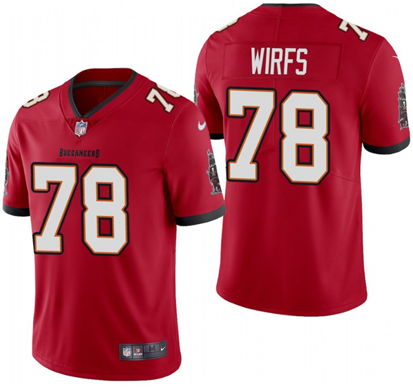 Men's Tampa Bay Buccaneers #78 Tristan Wirfs 2020 Red Vapor Untouchable Limited Stitched Jersey