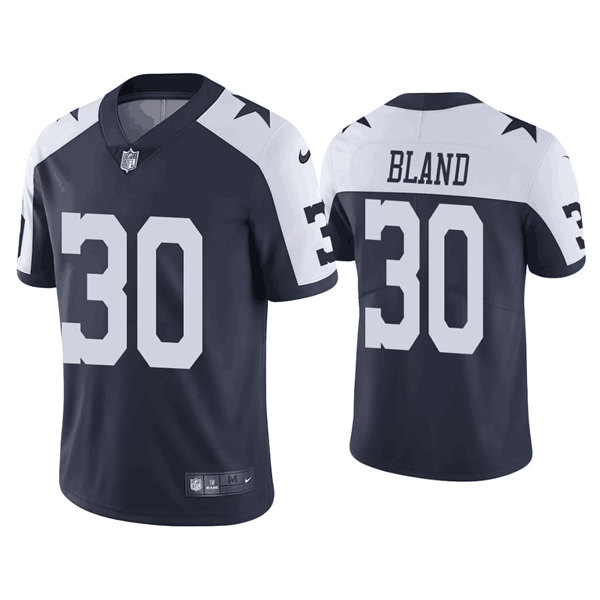 Men's Dallas Cowboys #30 DaRon Bland Navy Vapor Limited Stitched Jersey