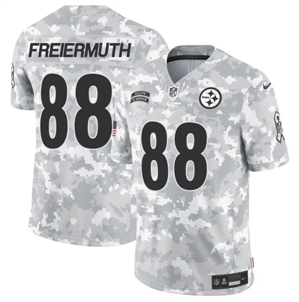 Men's Pittsburgh Steelers #88 Pat Freiermuth Arctic Camo 2024 F.U.S.E. Salute to Service Limited Football Stitched Jersey