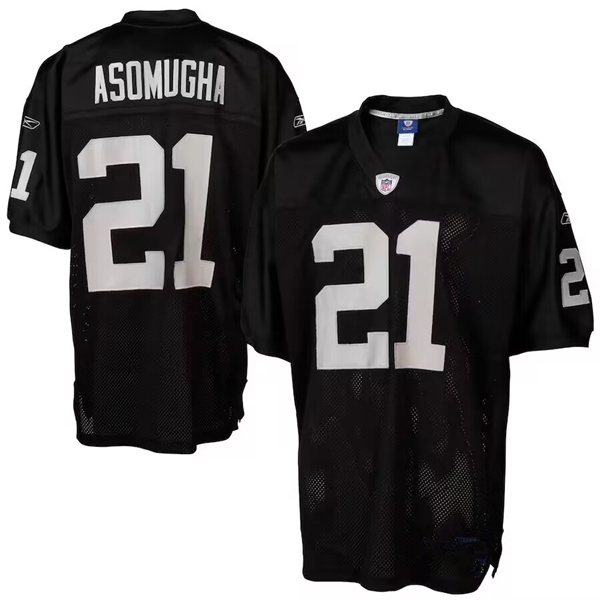 Men's Las Vegas Raiders #21 Nnamdi Asomugha Black Stitched Jersey