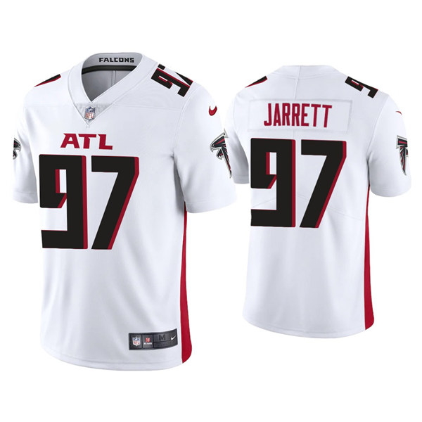 Men's Atlanta Falcons #97 Grady Jarrett 2020 White Vapor Untouchable Limited Stitched NFL Jersey - Click Image to Close