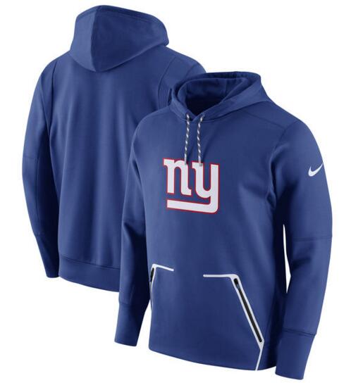 Men's Nike New York Giants Royal Champ Drive Vapor Speed Pullover Hoodie