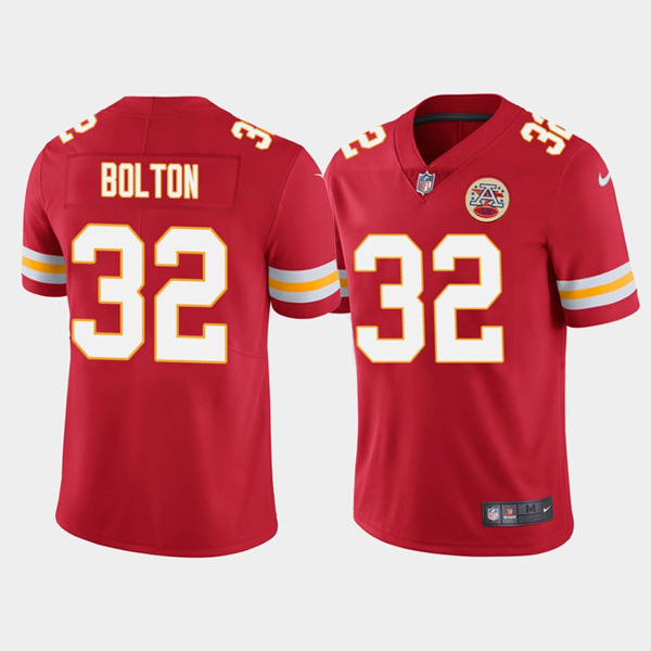 Men's Kansas City Chiefs #32 Nick Bolton Red Vapor Untouchable Limited Stitched Football Jersey