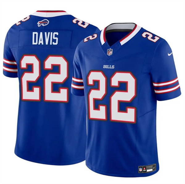 Men's Buffalo Bills #22 Ray Davis Royal 2024 F.U.S.E. Vapor Untouchable Limited Football Stitched Jersey