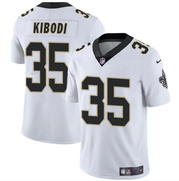 Men's New Orleans Saints #35 Jacob Kibodi White Vapor Limited Football Stitched Jersey