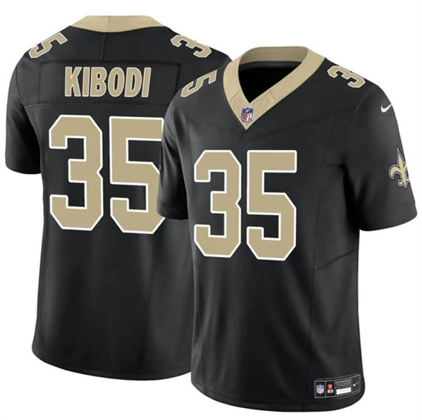 Men's New Orleans Saints #35 Jacob Kibodi Black F.U.S.E. Vapor Limited Football Stitched Jersey