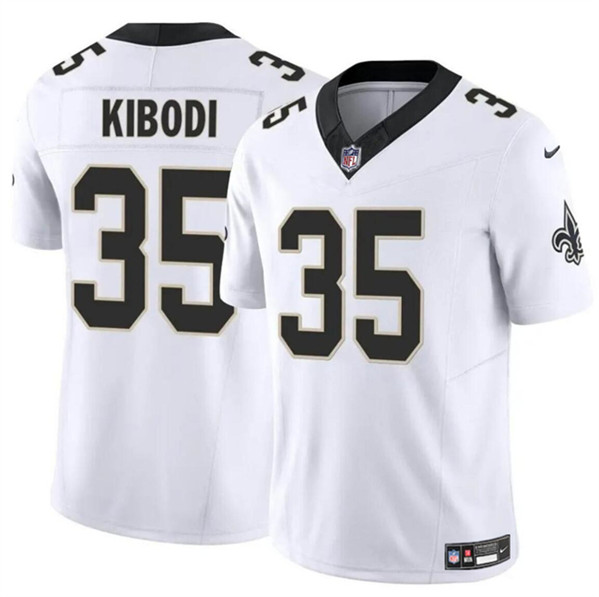 Men's New Orleans Saints #35 Jacob Kibodi White F.U.S.E. Vapor Limited Football Stitched Jersey