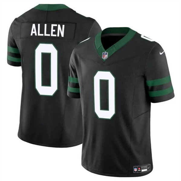 Men's New York Jets #0 Braelon Allen Black 2023 F.U.S.E Vapor Untouchable Limited Football Stitched Jersey