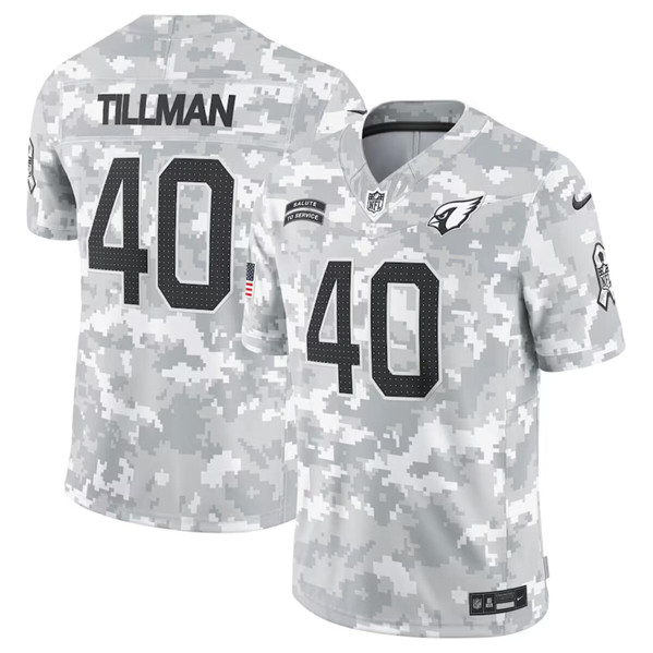 Men's Arizona Cardinals #40 Pat Tillman Arctic Camo 2024 F.U.S.E. Salute to Service Limited Football Stitched Jersey