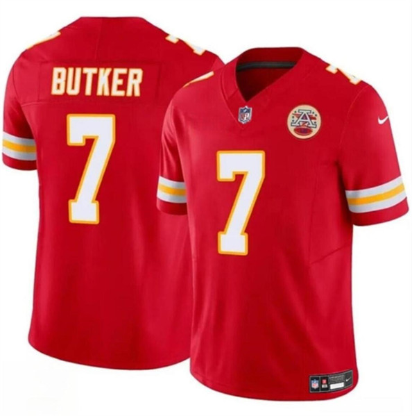 Men??s Kansas City Chiefs #7 Harrison Butker Red 2024 F.U.S.E Vapor Untouchable Limited Football Stitched Jersey