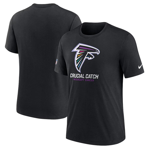 Men's Atlanta Falcons Black 2024 Crucial Catch T-Shirt