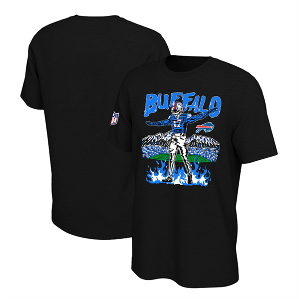 Men's Buffalo Bills Black T-Shirt - Click Image to Close