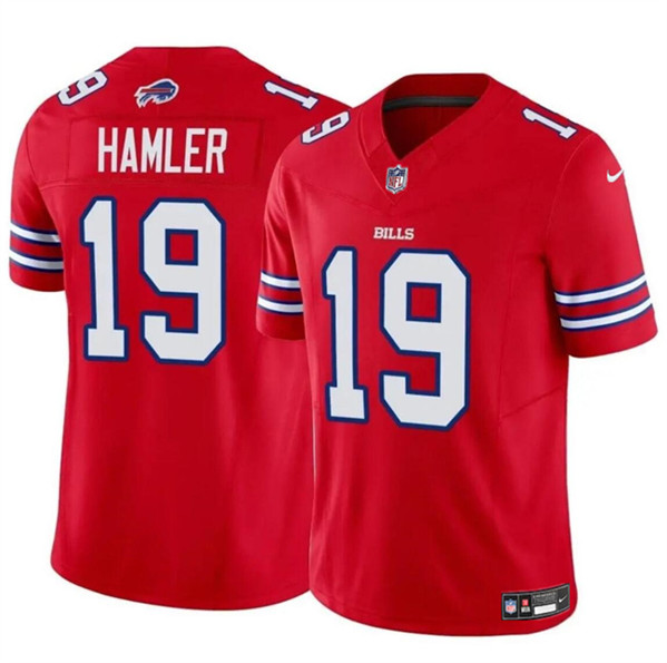 Men's Buffalo Bills #19 KJ Hamler Red 2024 F.U.S.E. Vapor Untouchable Limited Football Stitched Jersey