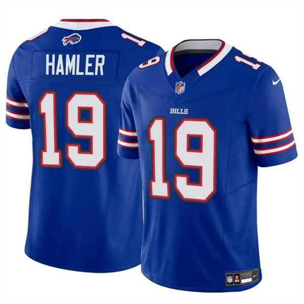 Men's Buffalo Bills #19 KJ Hamler Blue 2024 F.U.S.E. Vapor Untouchable Limited Football Stitched Jersey