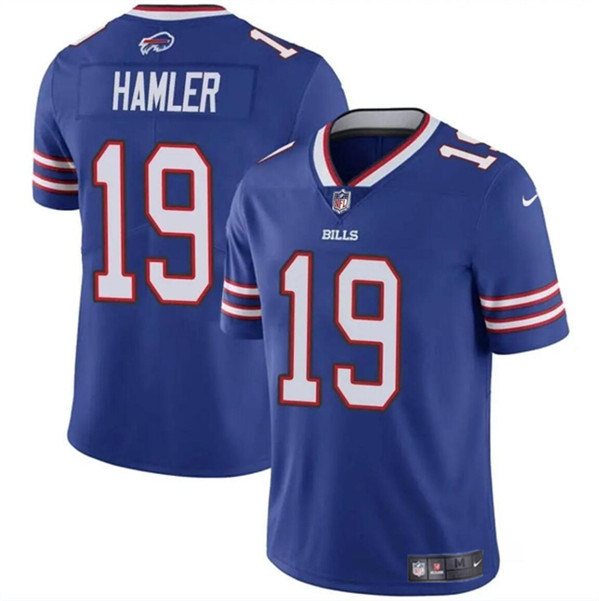 Men's Buffalo Bills #19 KJ Hamler Blue 2024 Vapor Untouchable Limited Football Stitched Jersey