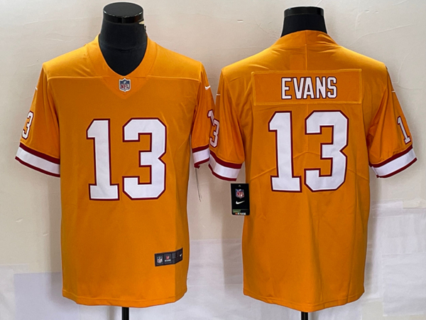 Tampa Bay Buccaneers #13 Mike Evans Orange Vapor Untouchable Limited Stitched Jersey