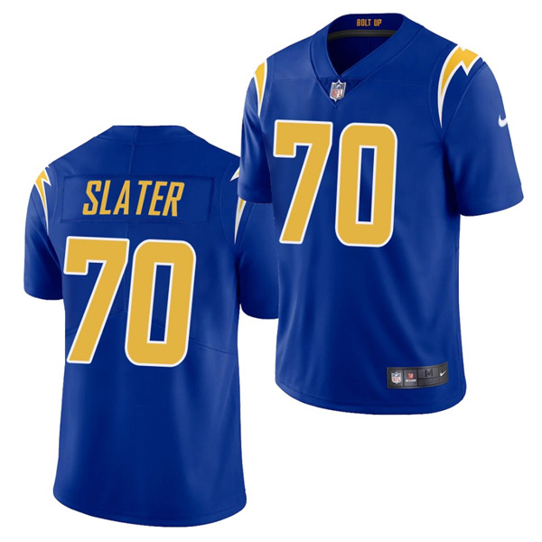 Men's Los Angeles Chargers #70 Rashawn Slater Royal 2021 Vapor Untouchable Limited Stitched NFL Jersey