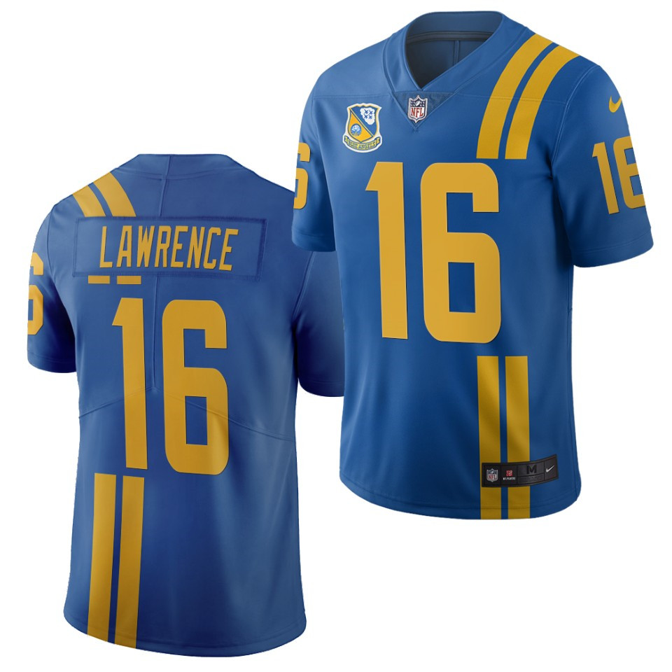 Men's Jacksonville Jaguars #16 Trevor Lawrence Vapor Limited Stitched NFl Jersey