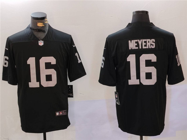 Men's Las Vegas Raiders #16 Jakobi Meyers Black Vapor Untouchable Limited Football Stitched Jersey