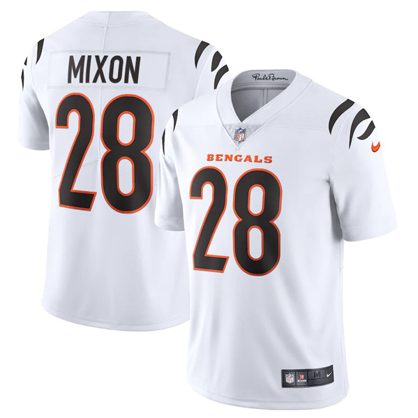 Men's Cincinnati Bengals #28 Joe Mixon 2021 Black Vapor Limited Stitched NFL Jersey