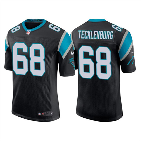 Men's Carolina Panthers #68 Sam Tecklenburg 2022 Black Stitched Game Jersey