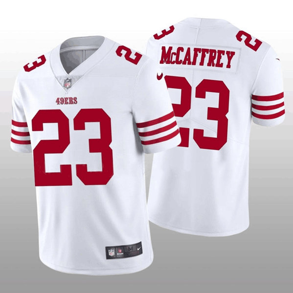 Men's San Francisco 49ers #23 Christian McCaffrey White 2022 Vapor Untouchable Stitched Jersey